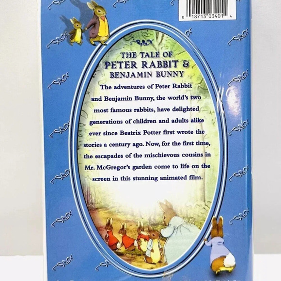 The Tale of Peter Rabbit & Benjamin Bunny VHS Home Video Tape Clamshell Case - Picture 2 of 9